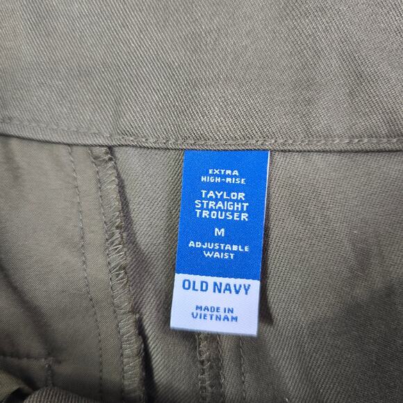 Old Navy Taylor Straight Trouser Cargo Pants Women Medium 30x30 Boho Casual Y2K - Picture 5 of 12